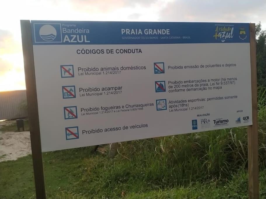 Apto 80M Da Praia Grande Vista Mar! Governador Celso Ramos Buitenkant foto